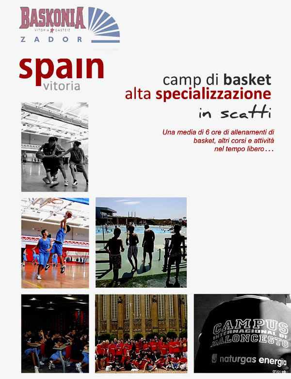 Camp di basket Vitoria Spagna