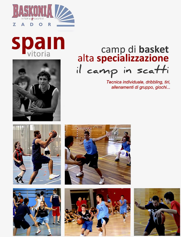 Camp estivo di basket Laboral Vitoria Spagna