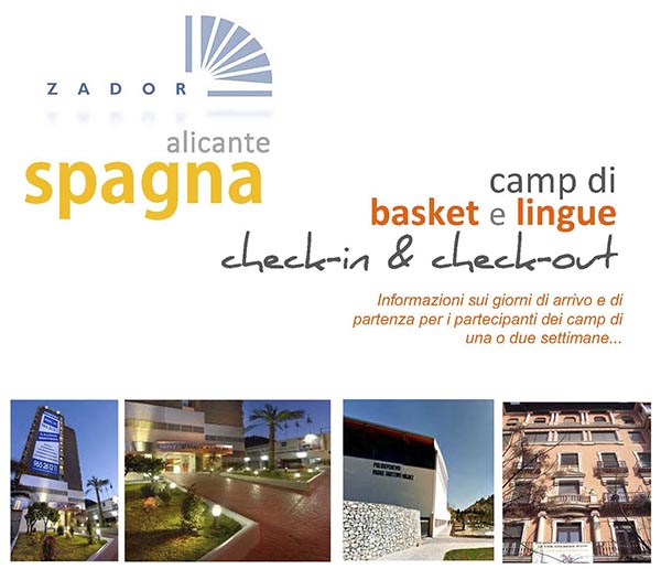 Camp di basket ad Alicante arrivo e partenza