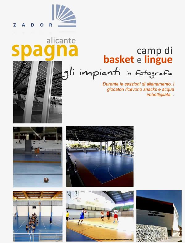 Imipianti di basket Camp di basket ad Alicante Spagna